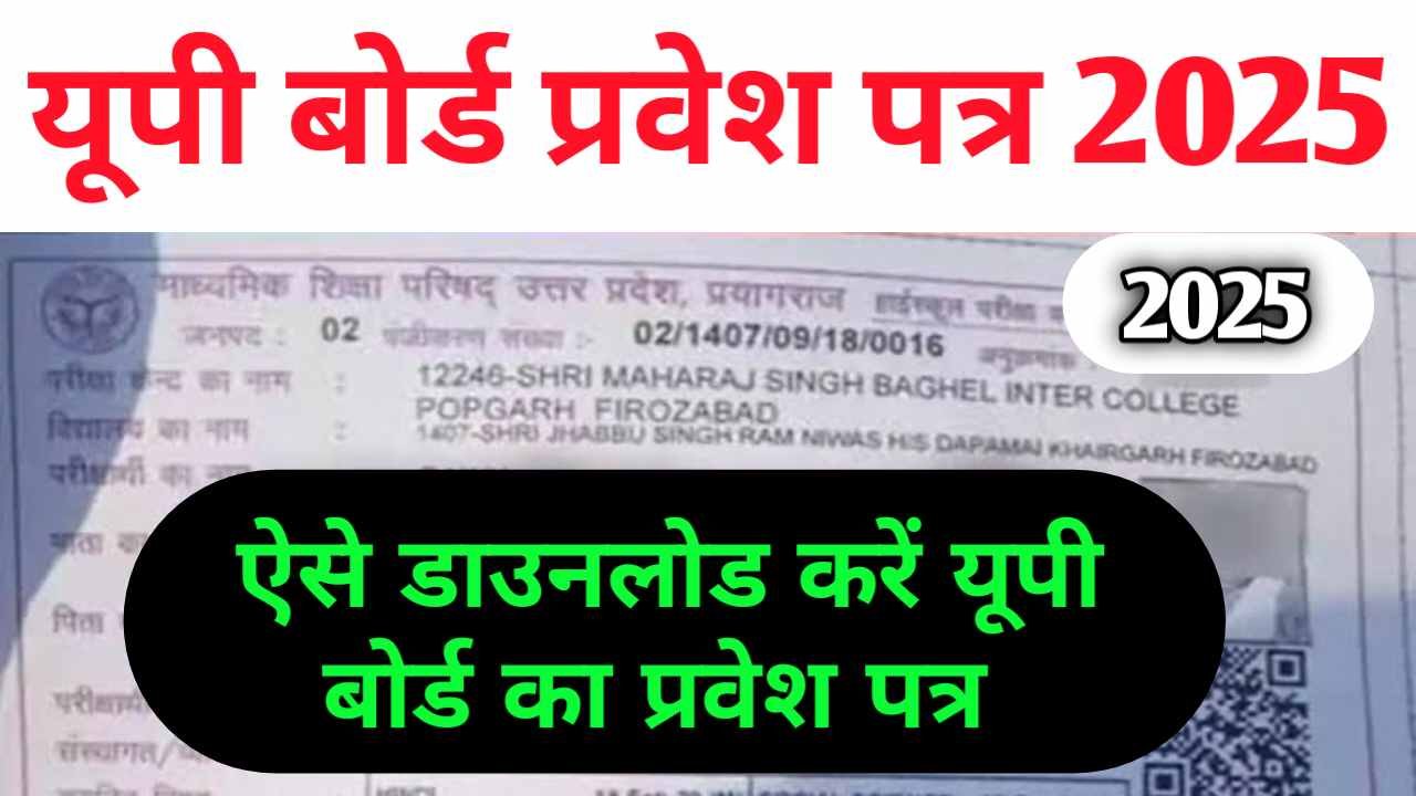 UP Board Pravesh Patra 2025